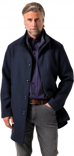 Boston Park Coat Two-Tone Wool Mix Navy - Jakid ja joped - Joped, suured suurused: 2XL – 12XL