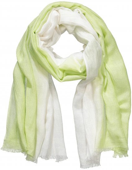 Ulla Popken Ombre Linen Blend Scarf Lime Green - Aksessuaarid - 