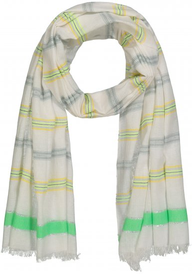 Ulla Popken Glitter Effect Scarf Lime - Aksessuaarid - 
