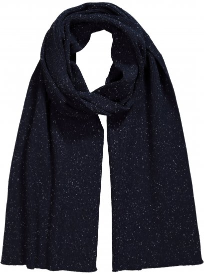 Ulla Popken Textured Speckled Scarf Navy - Aksessuaarid - 