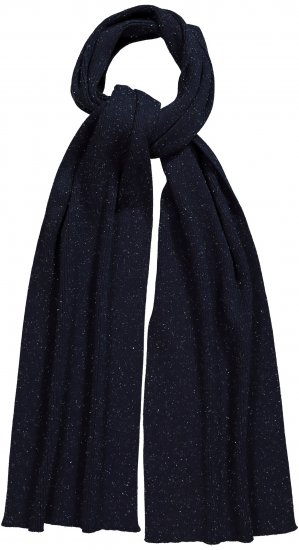 Ulla Popken Textured Speckled Scarf Navy - Aksessuaarid - 