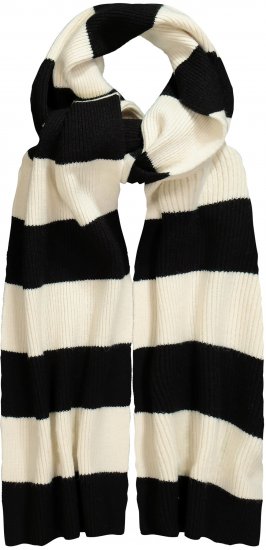 Ulla Popken Ribbed Striped Scarf Snow White - Aksessuaarid - 