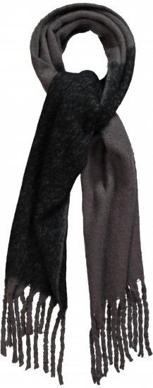 Ulla Popken Fringed Edge Boucle Scarf Green - Aksessuaarid - 
