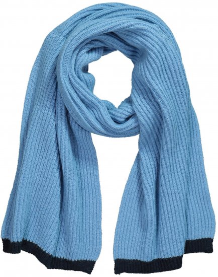Ulla Popken Two Tone Knit Scarf Light Cornflower - Aksessuaarid - 