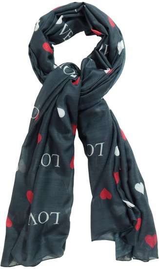 Ulla Popken Love Lightweight Scarf Navy - Aksessuaarid - 