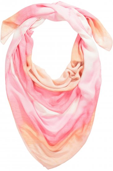 Ulla Popken Square Tie Dye Scarf Light Pink - Aksessuaarid - 