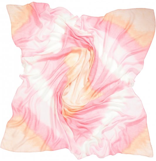 Ulla Popken Square Tie Dye Scarf Light Pink - Aksessuaarid - 