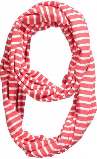 Ulla Popken Striped Infinity Scarf Light Pink - Aksessuaarid - 