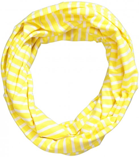 Ulla Popken Striped Infinity Scarf Lemon Yellow - Aksessuaarid - 