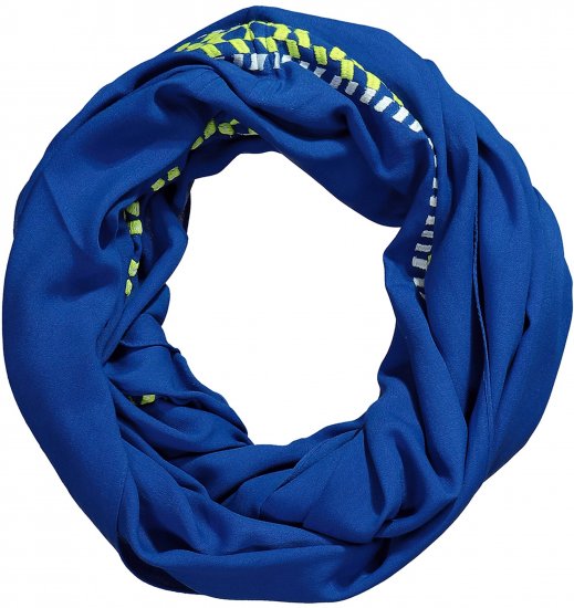 Ulla Popken Embroidered Infinity Scarf Opal Green - Aksessuaarid - 