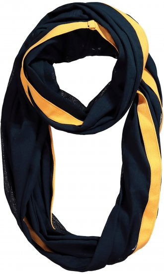 Ulla Popken Neon Stripe Infinity Scarf Navy - Aksessuaarid - 