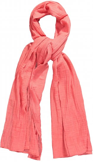 Ulla Popken Muslin Scarf Dark Coral - Aksessuaarid - 