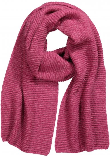 Ulla Popken Garter Stitch Knit Scarf Pink - Aksessuaarid - 