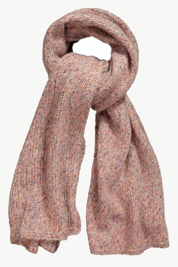Ulla Popken Heather Knit Wool Blend Scarf Dark Pink - Aksessuaarid - 