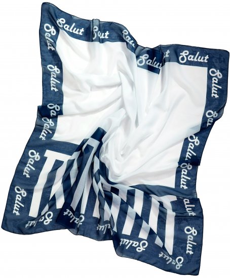 Ulla Popken Maritime Inspired Scarf Deep Aqua - Aksessuaarid - 