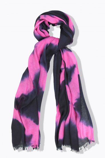 Ulla Popken Two Tone Fringed Hem Scarf Bold Pink - Aksessuaarid - 