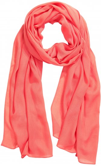 Ulla Popken Lightweight Scarf Coral Pink - Aksessuaarid - 