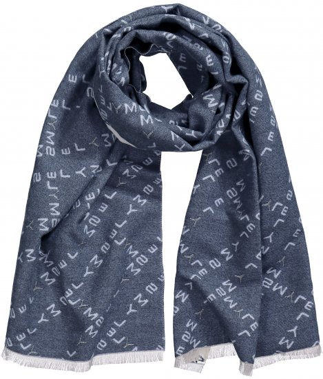 Ulla Popken Smyle Reversible Scarf Navy - Aksessuaarid - 