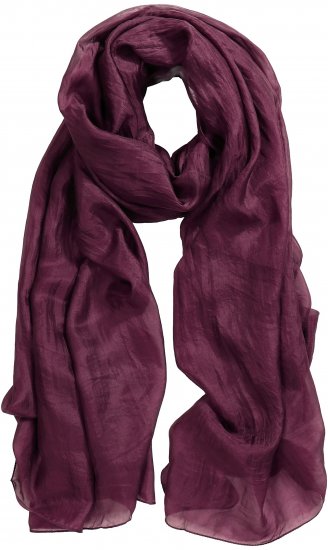 Ulla Popken Silk Scarf Aubergine - Aksessuaarid - 