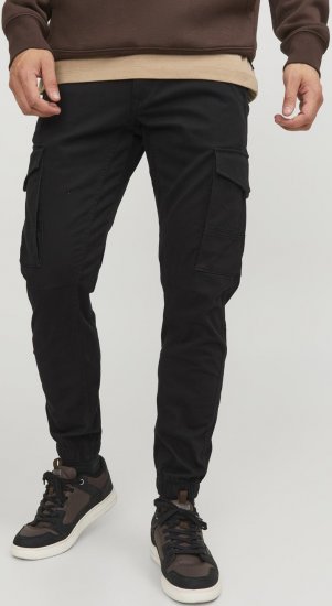 Jack & Jones Paul Flake Cargo Pants Black - Teksad ja püksid - Meeste suured teksad W40 – W70