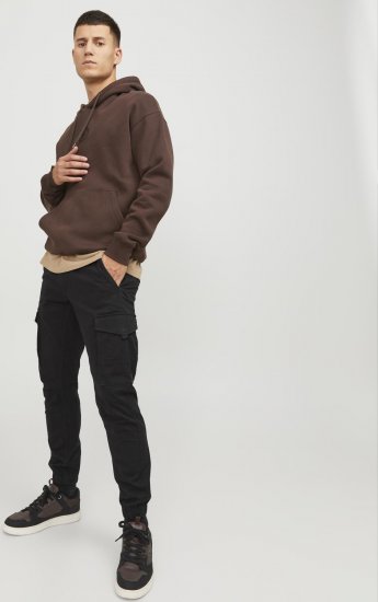 Jack & Jones Paul Flake Cargo Pants Black - Teksad ja püksid - Meeste suured teksad W40 – W70