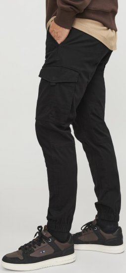 Jack & Jones Paul Flake Cargo Pants Black - Teksad ja püksid - Meeste suured teksad W40 – W70