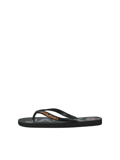 Jack & Jones Logo Palm Print Flip Flop Slippers Anthracite - Meeste jalatsid 40-52 - 