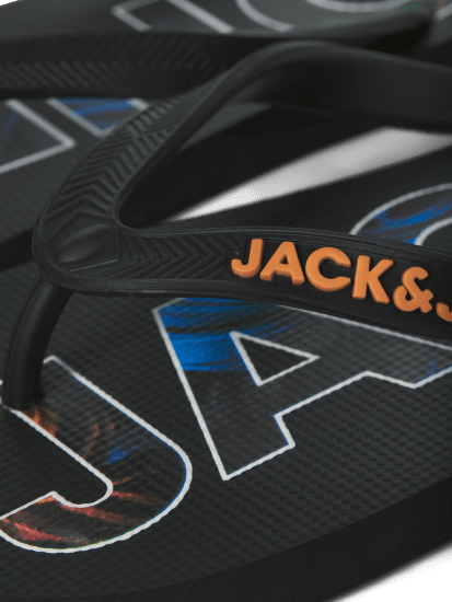 Jack & Jones Logo Palm Print Flip Flop Slippers Anthracite - Meeste jalatsid 40-52 - 