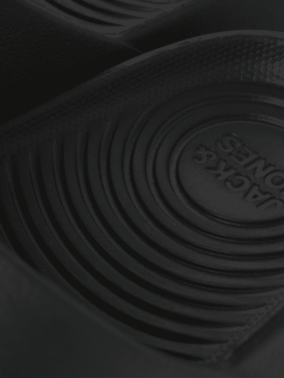 Jack & Jones Ripple Moulded Slider Slippers Anthracite - Meeste jalatsid 40-52 - 