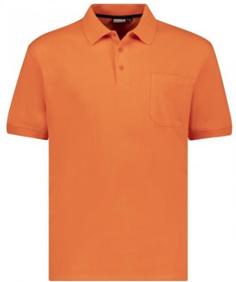 Adamo 139311 Poloshirt RF Dark Orange - Polosärgid - Meeste suured polosärgid 2XL – 8XL
