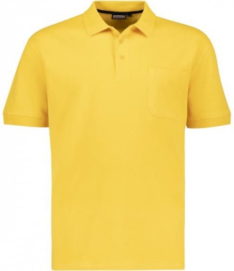 Adamo 139311 Poloshirt RF Yellow - Polosärgid - Meeste suured polosärgid 2XL – 8XL