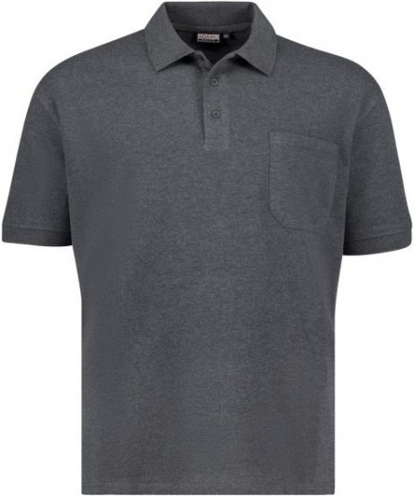 Adamo 139311 Poloshirt RF Heather Grey - Polosärgid - Meeste suured polosärgid 2XL – 8XL
