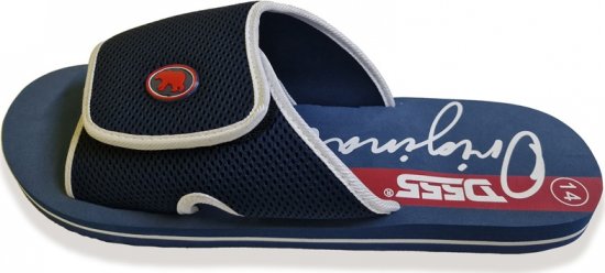 D555 DRAKE Slippers With Velcro Fastening Navy - Meeste jalatsid 40-52 - 