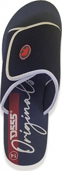 D555 DRAKE Slippers With Velcro Fastening Navy - Meeste jalatsid 40-52 - 
