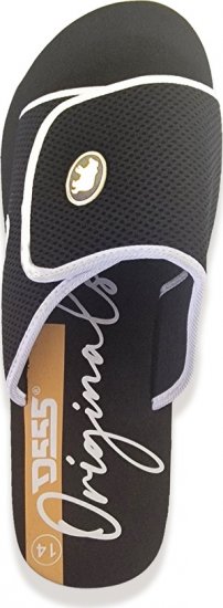 D555 DRAKE Slippers With Velcro Fastening Black - Meeste jalatsid 40-52 - 