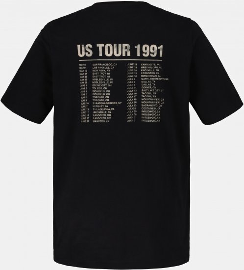 JP1880 Guns N’ Roses Skull Comfort Fit Band T-Shirt Black - T-särgid - Suured T-särgid 2XL – 14XL