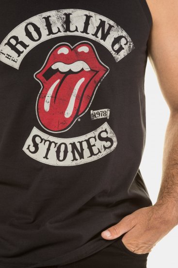 JP1880 Rolling Stones Graphic Band Tank Top Black - T-särgid - Suured T-särgid 2XL – 14XL