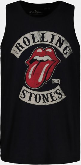 JP1880 Rolling Stones Graphic Band Tank Top Black - T-särgid - Suured T-särgid 2XL – 14XL