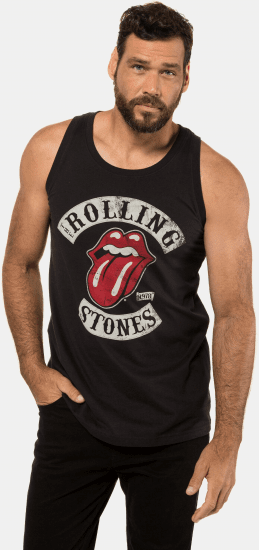 JP1880 Rolling Stones Graphic Band Tank Top Black - T-särgid - Suured T-särgid 2XL – 14XL
