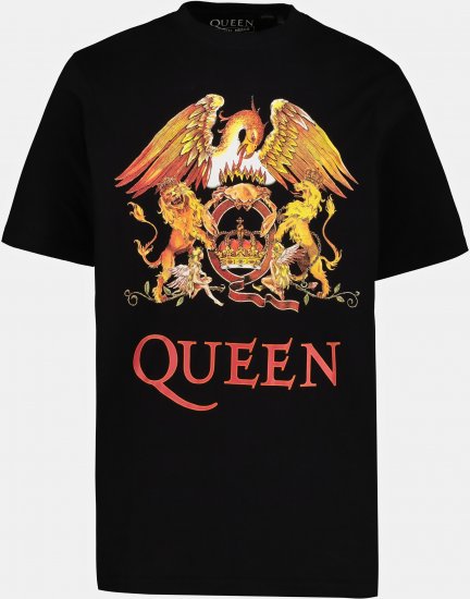JP1880 Queen Graphic Comfort Fit Band T-Shirt Black - T-särgid - Suured T-särgid 2XL – 14XL