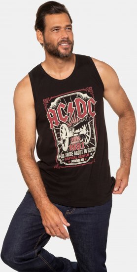 JP1880 AC/DC Graphic Band Tank Top Black - T-särgid - Suured T-särgid 2XL – 14XL