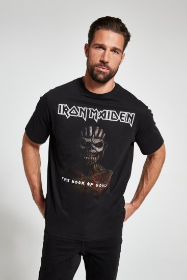 JP1880 Iron Maiden Graphic Band T-Shirt Black - T-särgid - Suured T-särgid 2XL – 14XL