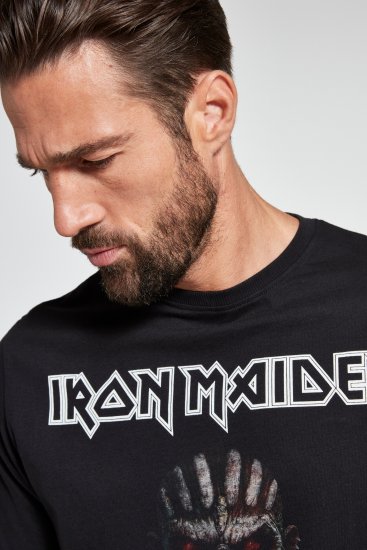 JP1880 Iron Maiden Graphic Band T-Shirt Black - T-särgid - Suured T-särgid 2XL – 14XL