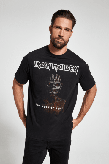 JP1880 Iron Maiden Graphic Band T-Shirt Black - T-särgid - Suured T-särgid 2XL – 14XL