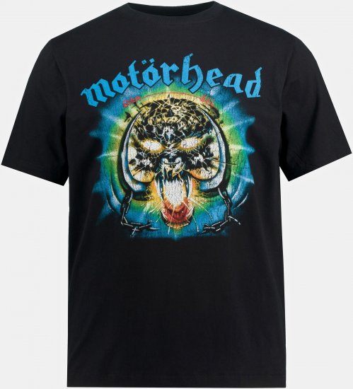 JP1880 Motörhead OVERKILL Theme Graphic Comfort Fit Band T-Shirt Black - T-särgid - Suured T-särgid 2XL – 14XL