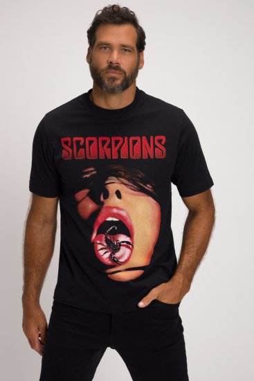 JP1880 Scorpions Graphic Comfort Fit Band T-Shirt Black - T-särgid - Suured T-särgid 2XL – 14XL