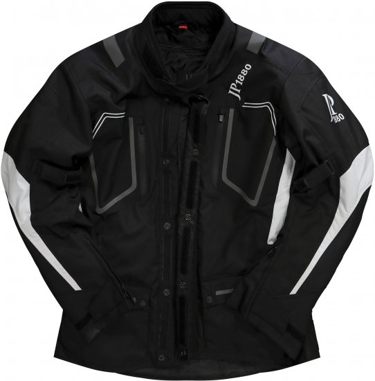 JP1880 Sporty Touring Motorcycle Jacket Black - Mootorrattariided pluss-suurustes - Mootorrattariided suurtele meestele