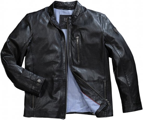 JP1880 Biker Style Leather Jacket Black - Jakid ja joped - Joped, suured suurused: 2XL – 12XL