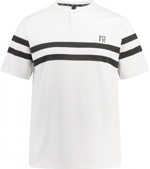  JP1880 Henley Tennis T-Shirt Snow White - Spordiriided & Outdoor - Suured suurused meeste spordiriided