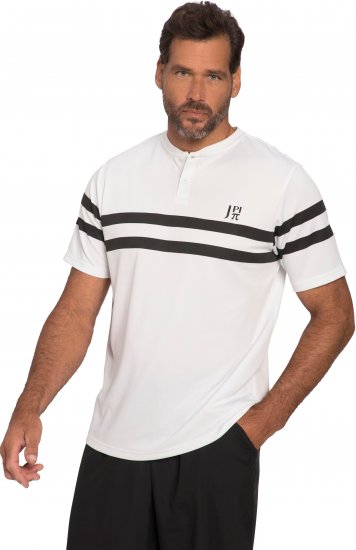  JP1880 Henley Tennis T-Shirt Snow White - Spordiriided & outdoor - Suured suurused meeste spordiriided